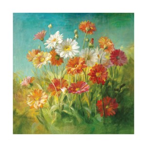 Trademark Fine Art -Danhui Nai 'Painted Daisies' Canvas Art - 1 of 4