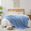 Snuggle Sac Fluffy Fuzzy Reversible Waffle Knit Blanket,Cozy Microfiber Throw,Classic Textured Design - 4 of 4