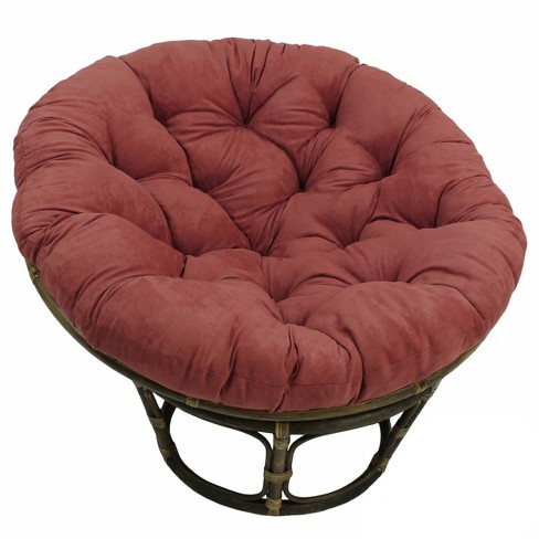 Leather papasan online chair