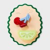 Claw Hair Clip with Cherries and Lime Set 2pc - A New Day™: Plastic & Steel, Food Pattern, All Hair Types - 2 of 3