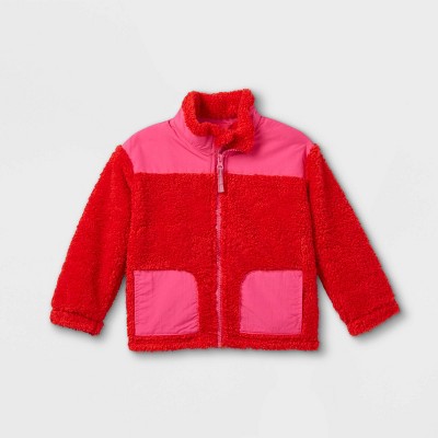Toddler Fleece Jacket - Cat & Jack™ Pink 12M
