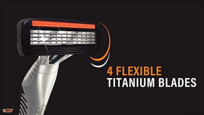 BiC Flex4 Titanium Sensitive Men&#39;s Disposable Razors - 3ct, 2 of 9, play video