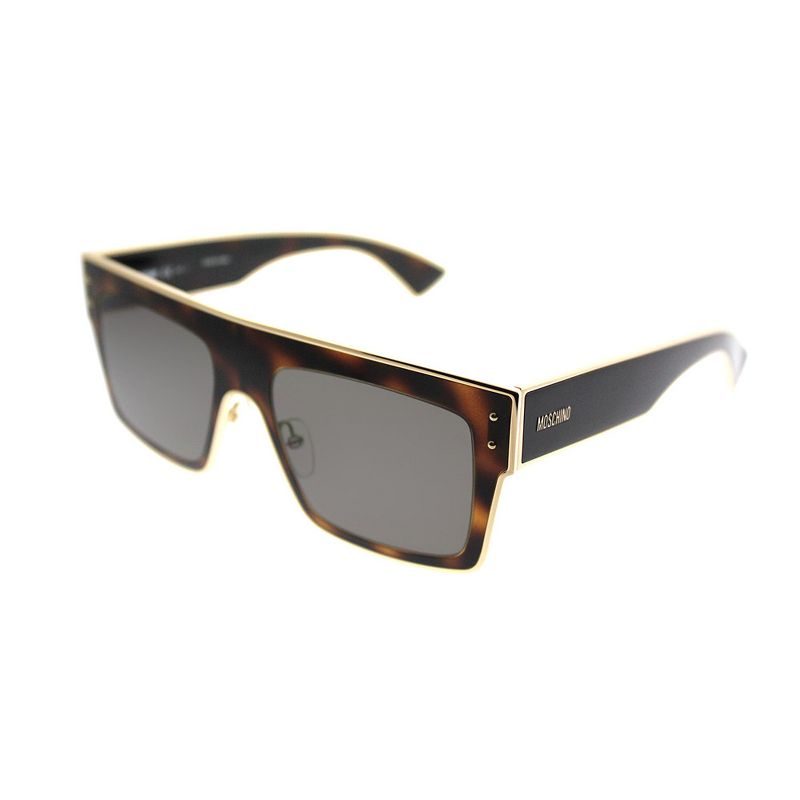 Moschino MOS 001/S 086 IR Unisex Rectangle Sunglasses Dark Havana 54mm, 1 of 4