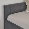 CAVINAS Full Size Bed Frame, Velvet Upholstered Tufted Bed Frame with 2 Drawers, Sofa Bed Frame with Comfortable Backrest and Armrests - 3 of 4