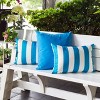 PAGED 14"x20" Horizon Stripe Pillows, Outdoor & Indoor Weather Resistant Couch Pillows with Polyester Fill, Decorative Pillows for Bed - 2 of 4