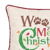 C&F Home 12" x 15" Woofing Christmas Embroidered Throw Pillow - 2 of 2