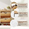 2 Flip Drawers with Drawer, Narrow Shoe Storage Organizer, Freestanding Hidden Shoe Rack Cabinet - 3 of 4