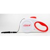 Cozy Grip Retractable Dog Leash Size M (White/Red) - image 2 of 4