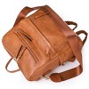 INFURNIC Backpacks Women PU Leather Backpack Purse with Large Capacity Waterproof Stylish Design for Travel Work, Brown, 13.46"*6.63"*2.34" - 2 of 4