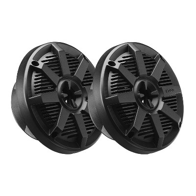 BOSS Audio MR52B 5.25 Inch 2 Way 150 Watt Weatherproof UV and Corrosion Resistant Marine Full Range Boat Speakers, 1 Pair, Black