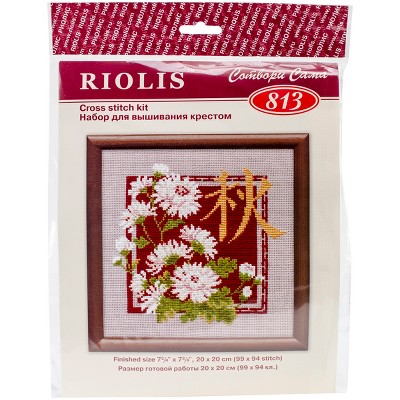 Riolis Counted Cross Stitch Kit 8.5x11.75-purple Allium (14 Count) :  Target