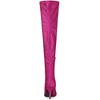 Allegra K Women's Glitter Pointed Toe Stiletto Heel Over the Knee High Boots - 4 of 4