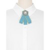 INSPIRE CHIC Women's Rhinestone Ribbon Brooch Pre-Tied Bow Tie 1 PCS - 4 of 4