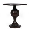 31" Small Round Aluminum Dining Table for 2, Brown Kitchen Table with Pedestal Base for Modern Kitchen, Patio or Breakfast Nook - Cuddlewood - 2 of 4