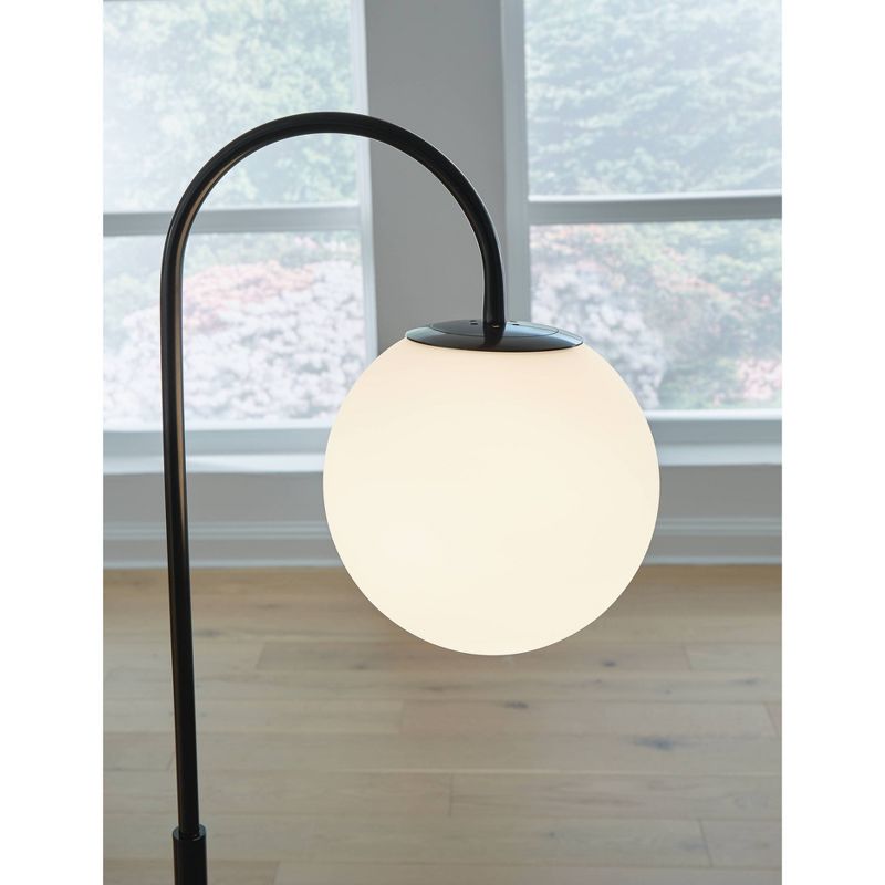 Signature Design by Ashley Walkford Floor Lamp Black/White, 4 of 6