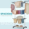 68.1 Inch Tall Foldable 4-Tier Clothes Drying Rack, Steel Rolling Laundry Dryer Stand Easy Assembly Laundry Rack for Indoor Outdoor Use - 4 of 4