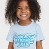 Toddler Boys' Short Sleeve Graphic T-Shirt - Cat & Jack™ Light Blue 3T - image 2 of 2