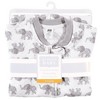 Hudson Baby Unisex Baby Premium Quilted Long Sleeve Sleeping Bag and Wearable Blanket, Gray Elephant - image 2 of 2