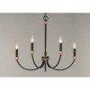 Maxim Lighting Charlton 5 - Light Chandelier in  Black/Antique Brass - 4 of 4