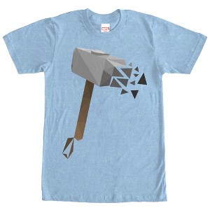 Men's Marvel Geometric Thor Hammer T-Shirt - 1 of 3