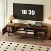 Chic Crate-Modern Wood TV Stand – 75In Media Console w/ Soft-Closing & Drop-Down Doors | Multi-Room Storage - 3 of 4
