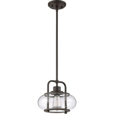 Edison Tribute Mini Pendant Light in Old Bronze with Clear Glass