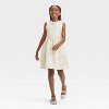 Girls' FAO Schwarz Faux Fur Coat & Dress Set - Ivory - 3 of 4