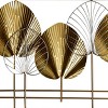 Gold Leaflets 3D Metal Wall Sculpture Gold - StyleCraft - 3 of 3