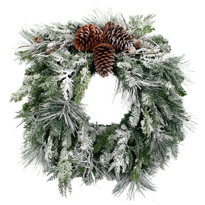 Floating Rustic Miniature Wreaths, Snow & Red Gems - with Snowing Ef – Floating  Pearls