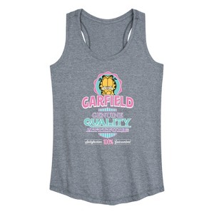 Women's - Garfield - Genuine Attitude Graphic Racerback Tank - 1 of 4