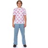 Seven Times Six The Simpsons T-Shirt Men's Pink Doughnut Short Sleeve Top White - 2 of 4