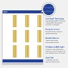 Avery Printable Square Cards, Gold Double-Dipped Edge, 2.5" x 2.5", Matte White Square Cards, Laser/Inkjet, 90ct, Great for Business Cards - 3 of 4