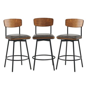 Spruce&Spring Swivel Counter Height Bar Stool Set of 2 - 1 of 4