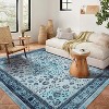 Fulvari Washable Area Rug Vintage Foldable Thin Rug Soft Low-Pile Non-Slip Stain Resistant Floor Indoor Outdoor Carpet - 4 of 4