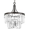Progress Lighting Glimmer 3-Light Semi-Flush Ceiling Light, Silver Ridge, Prismatic Glass Shade - 3 of 4