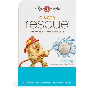 Ginger People Ginger Rescue - Strong - 24 Chewable Tablets - Case Of 10 - 1 of 4