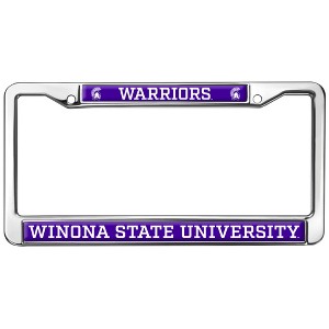Winona State University Mascot Full Size Standard License Plate Metal Frame - 1 of 4