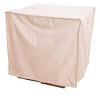 Plow & Hearth - Heavy Duty Deluxe Outdoor Square AC Unit Cover, Sand - 2 of 2