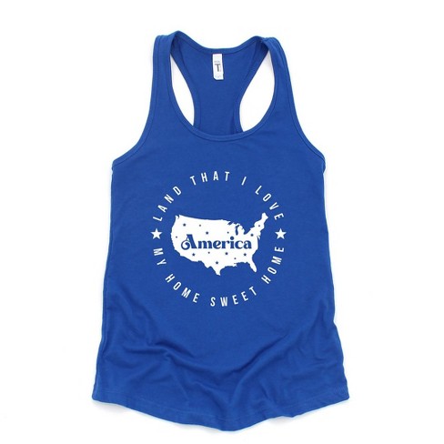 Simply Sage Market Women's Land That I Love Circle Racerback Tank - image 1 of 4