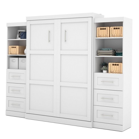 115 Queen Wall Bed Kit White Bestar Target