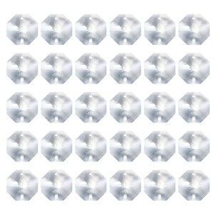 Unique Bargains Crystal Pendants Octagon Beads for DIY Lamp Arts Crafts Decoration 60 Pcs - 1 of 4