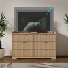 Dressers for Bedroom 6 Drawers Wide Chest of Drawers Storage Organizer Wooden Cabinet with Anti-Tip Safety for Living Room Hallway entryway study - 4 of 4