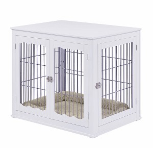 unipaws Wooden Wire Pet Crate - 1 of 4