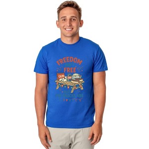 Independence Day T-Shirt Men's Freedom Isn't Free Snacks Novelty Tee - 1 of 4