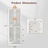 Skyzoo Corner Display Cabinet with RGB LED Lights, 6-Tier Curio Cabinet with glass doors for Collectibles, Home, Office, - 2 of 4