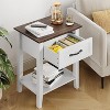 Coucheta Modern Nightstand with Storage Drawer, Side Table for Bedroom, Living Room, Nursery, Dorm, Easy Assembly - 4 of 4