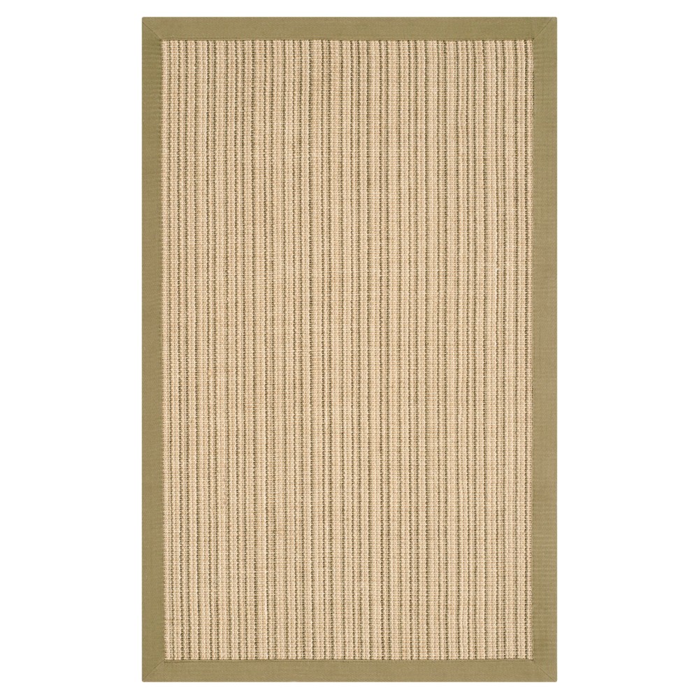 Adriana Natural Fiber Accent Rug - Green (2' 6inx4') - Safavieh