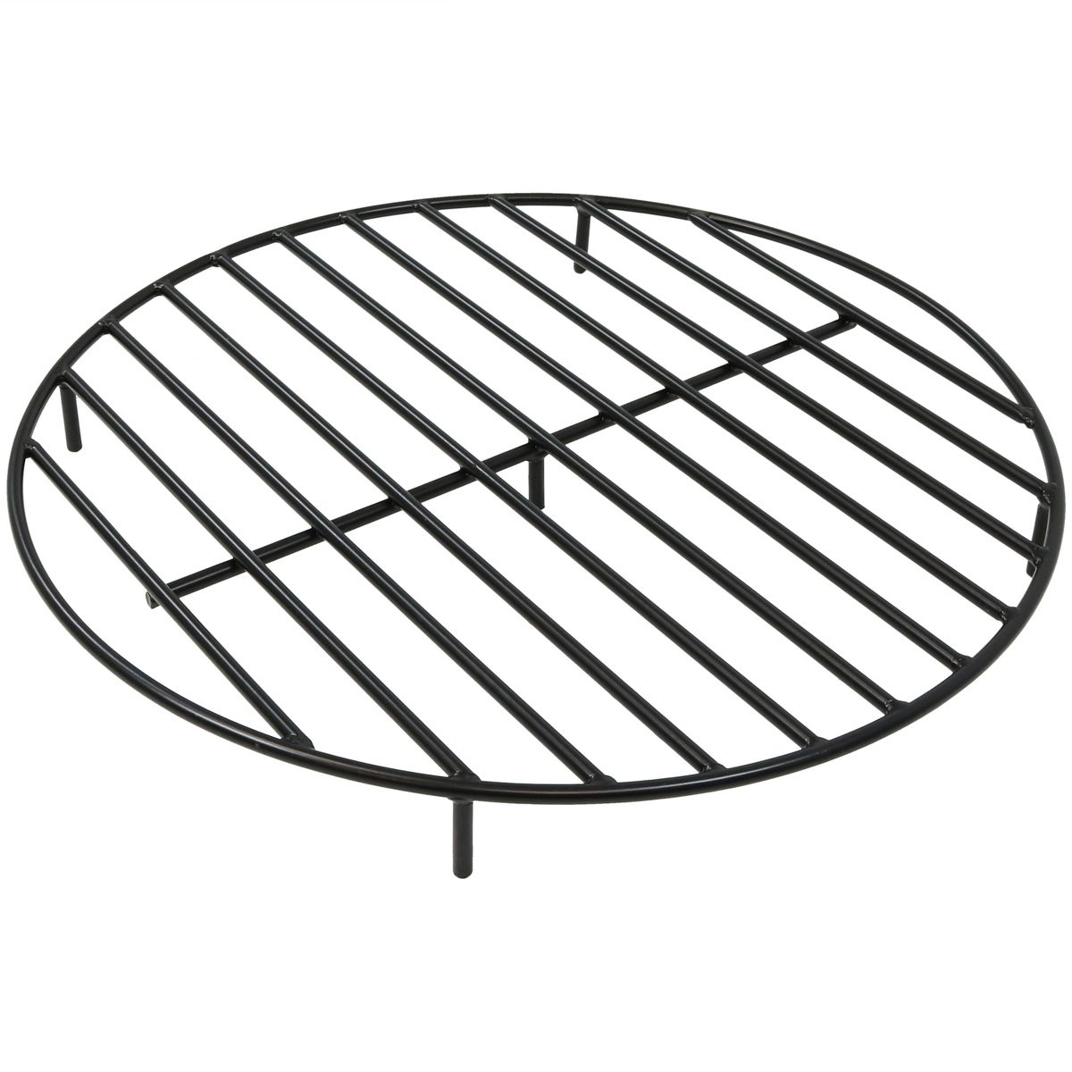 Sunnydaze Outdoor Heavy-Duty Steel with High-Temperature Finish Round Fire Pit Firewood Log Grate - Black - thumbnail 10