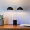 Fortune Candy Modern Black and Gold Table Lamp with Ceramic Fixture, Elegant Desk Light for Home or Office - 2 of 4