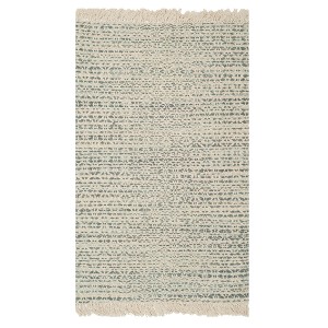Gray/Ivory Solid Tufted Accent Rug 3